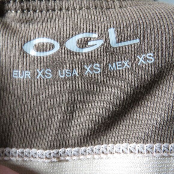 OGL Eco SkinKiss Brown  Ruched Padded Shelf Bra Brami Tank Top Size XS - Picture 5 of 8